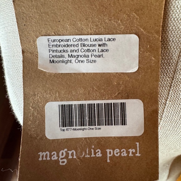 Magnolia Pearl Lucia Lace Embroidered Blouse in Moonlight - Picture 12 of 12